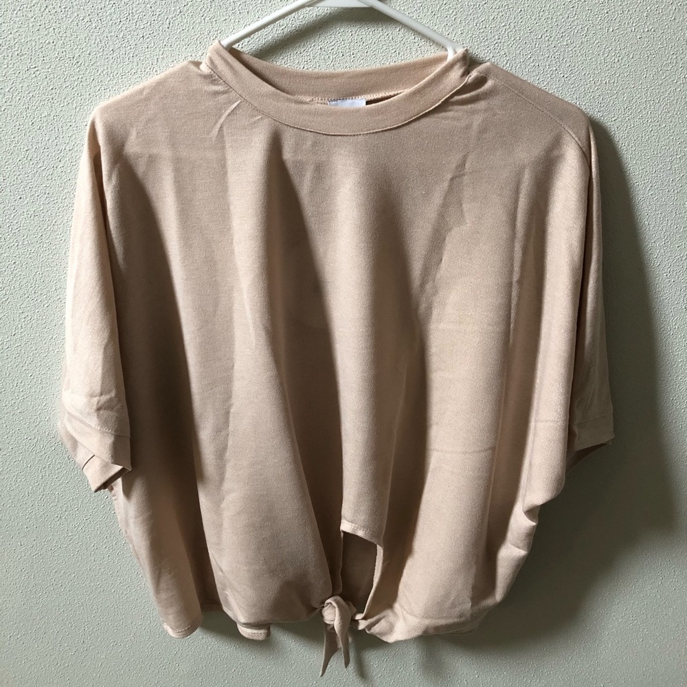 Nude Princess Polly Tee with Front Knot